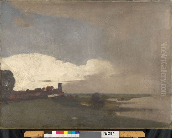 Gezicht op Wijk bij Duurstede Oil Painting by Willem Witsen