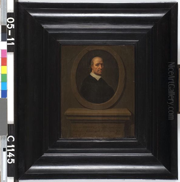 Portrait of Galenus Abrahamsz de Haan (1622-1706) Oil Painting by Michiel van Musscher