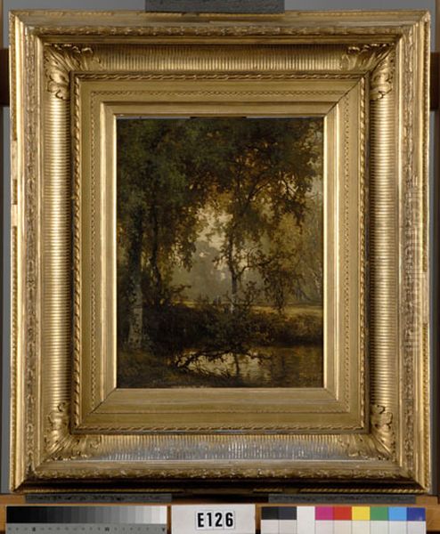 Bosgezicht Oil Painting by Johannes Warnardus Bilders