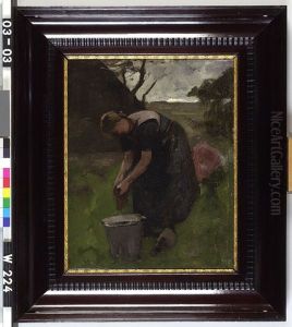 Boerenvrouw aan het werk (Ewijkshoeve)