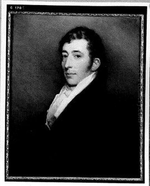 Portrait of Isaac Tra Kranen (1790-1865), echtgenoot van Susanna Cornelia Veeckens (1787-1871) Oil Painting by Charles Howard Hodges