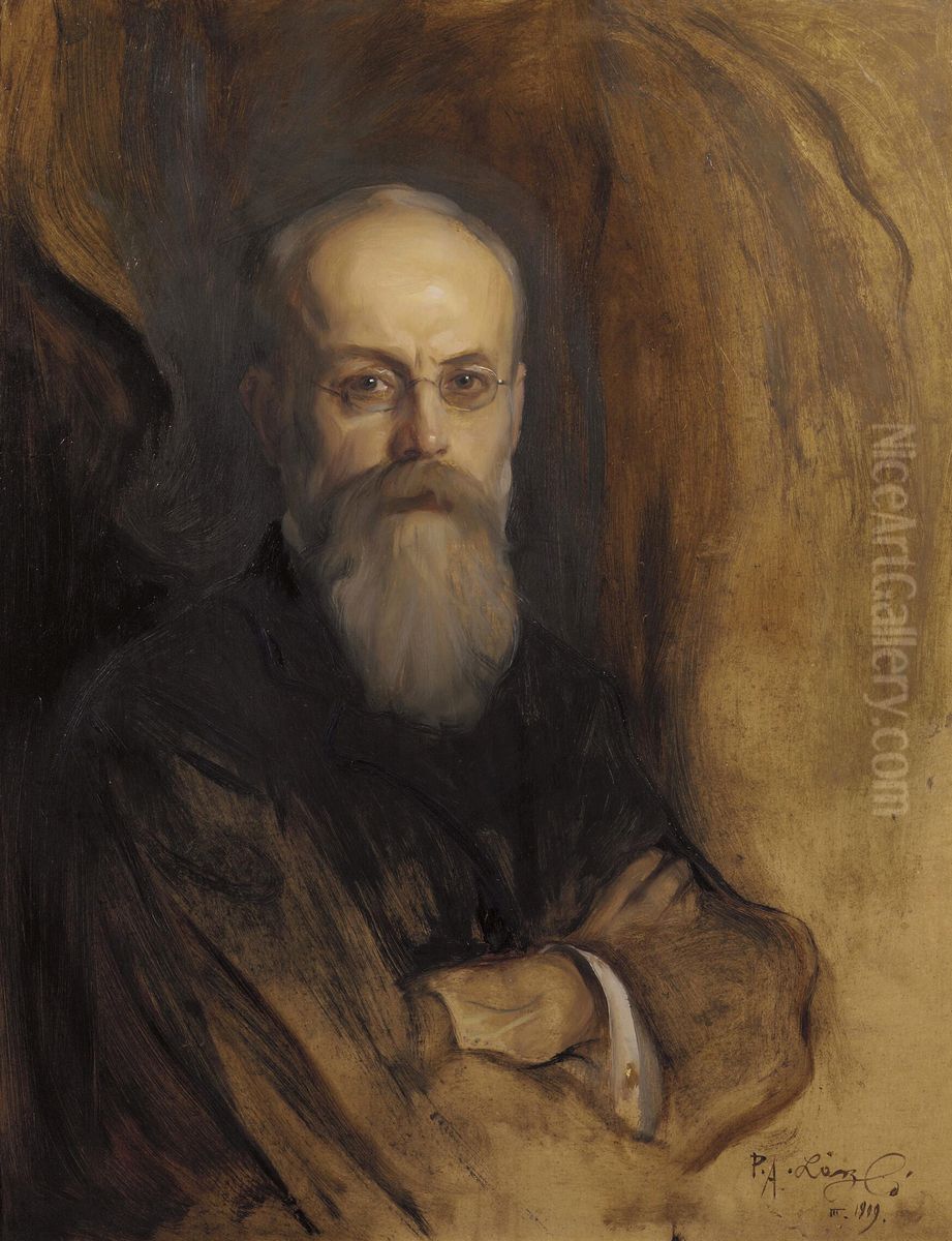 Portrait of Theodorus Helenus Franciscus van Riemsdijk (1848-1923) Oil Painting by Philip de Laszlo