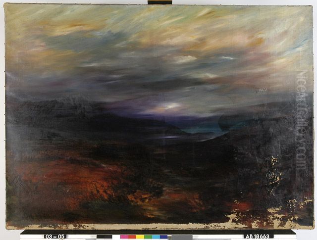 Plaats van de misdaad/Blaricumse hei Oil Painting by Karel Albert Schmidt