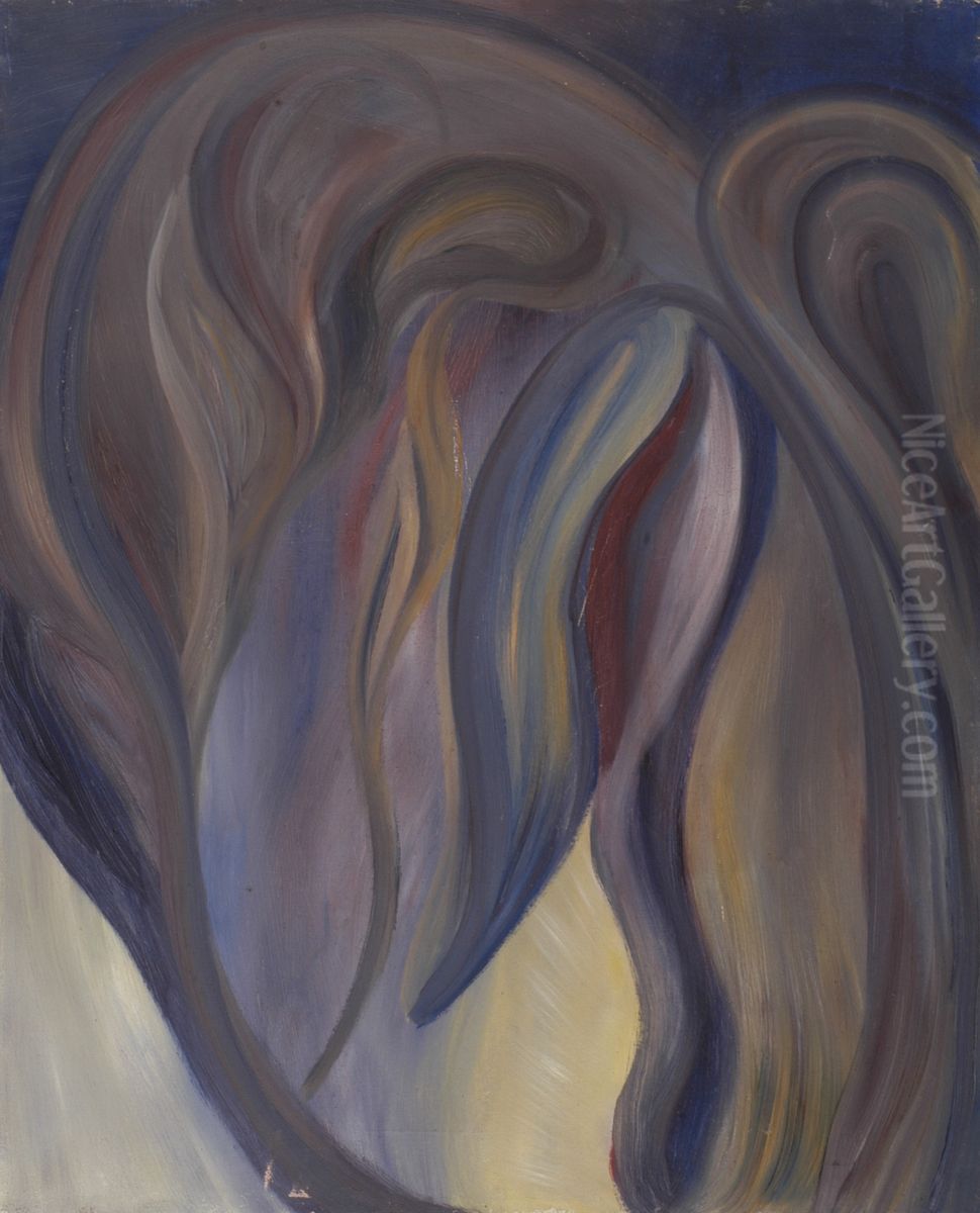 Groeiende vormen Oil Painting by Karel Albert Schmidt