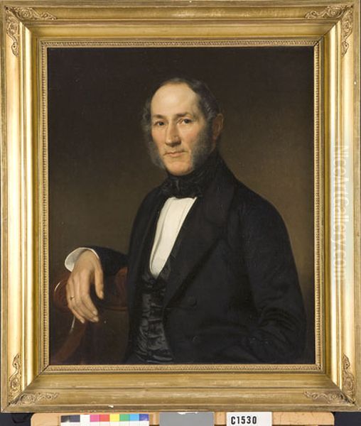 Portrait of Carel Anthony Marchant (1799-1864) Oil Painting by Johan Heinrich Neuman