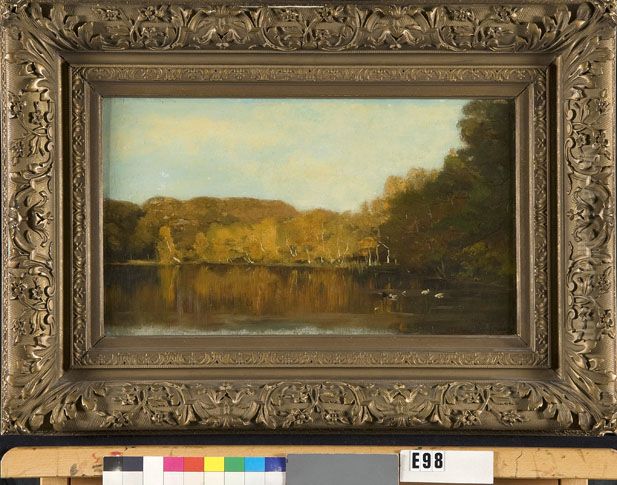Vijver in het bos Oil Painting by Jan Hillebrand Wijsmuller