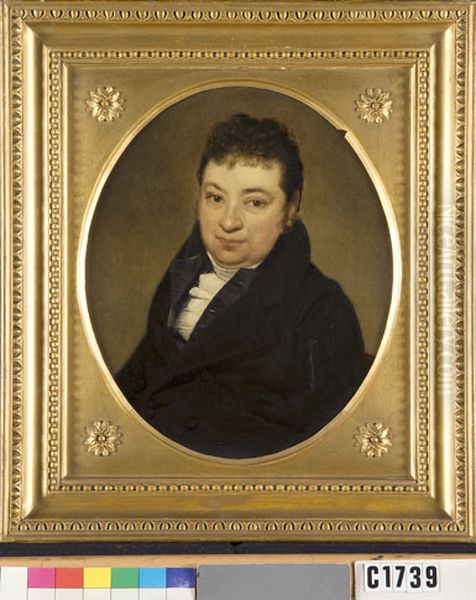 Portrait of Coenraad Carel Vincent van Boetzelaer (1776-1845) Oil Painting by Willem Bartel Van Der Kooi