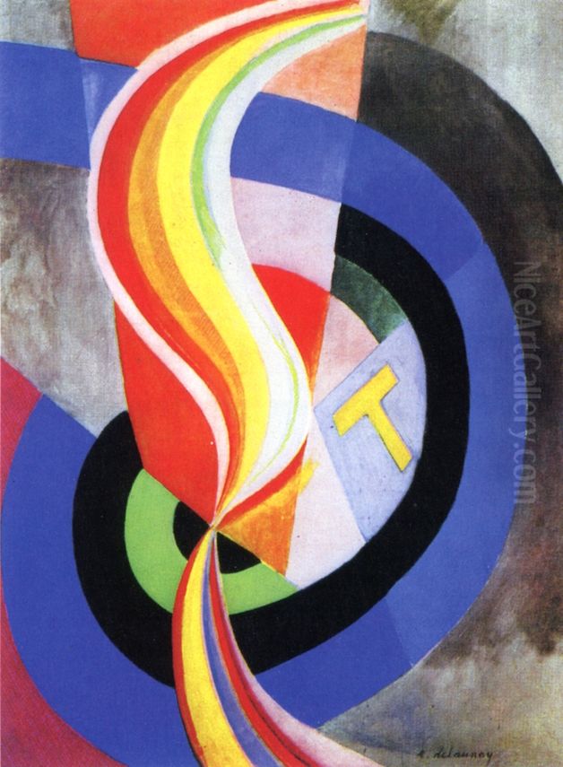 Helice Oil Painting by Robert Delaunay