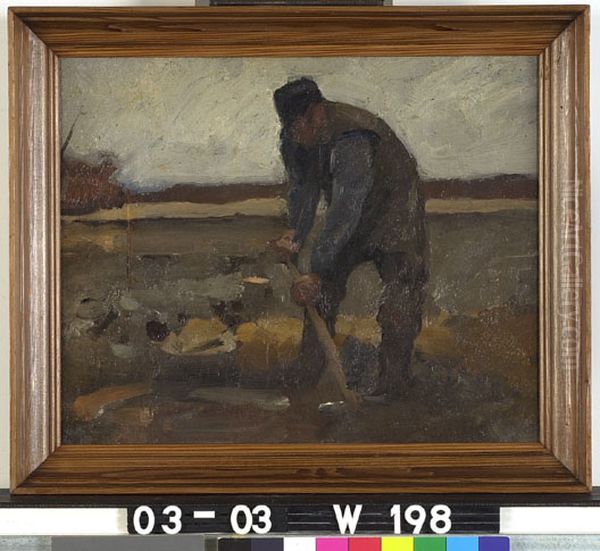 Spittende boer Oil Painting by Willem Witsen