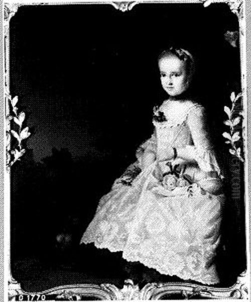 Portrait of Aletta Johanna le Leu de Wilhem (1754-1815) Oil Painting by Jan Augustini
