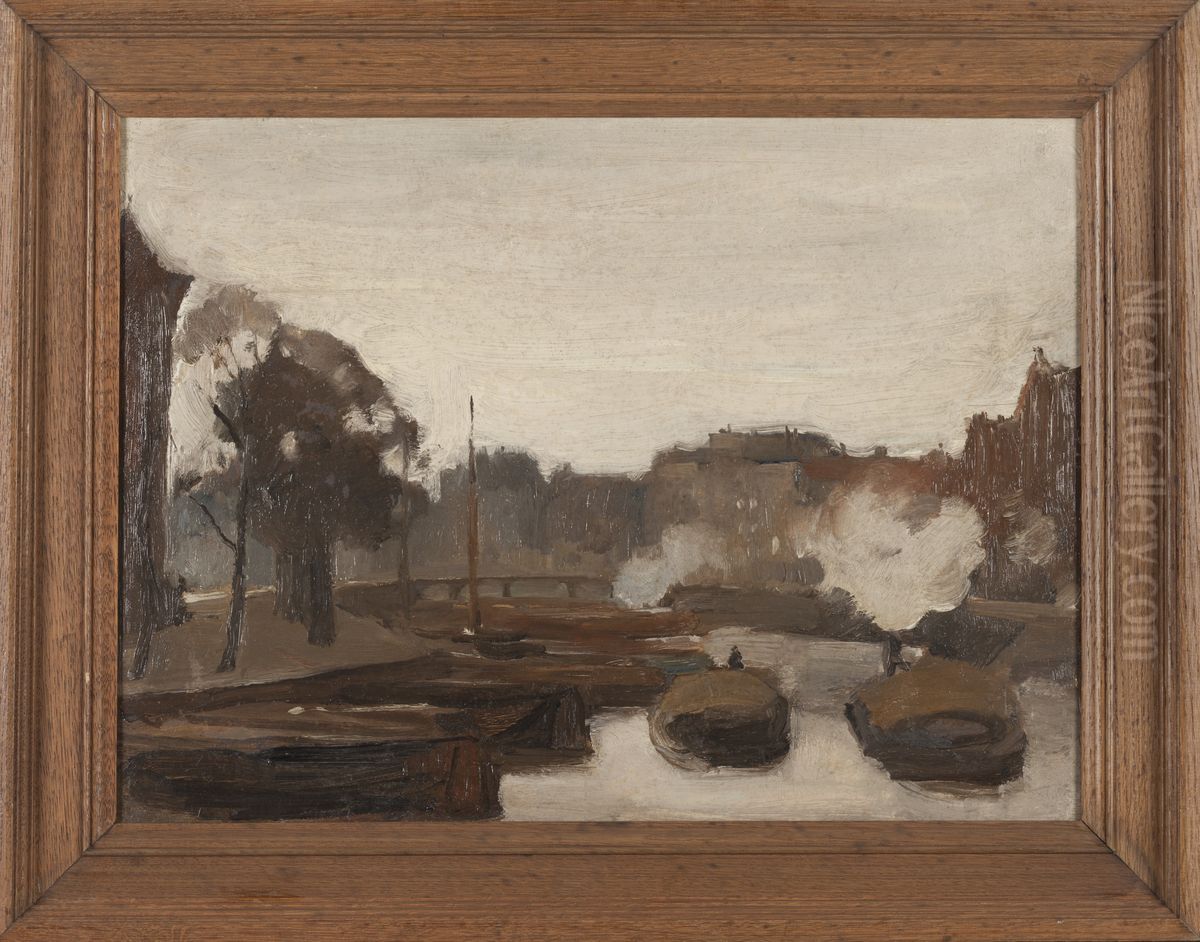 De kromme Waal Oil Painting by Willem Witsen