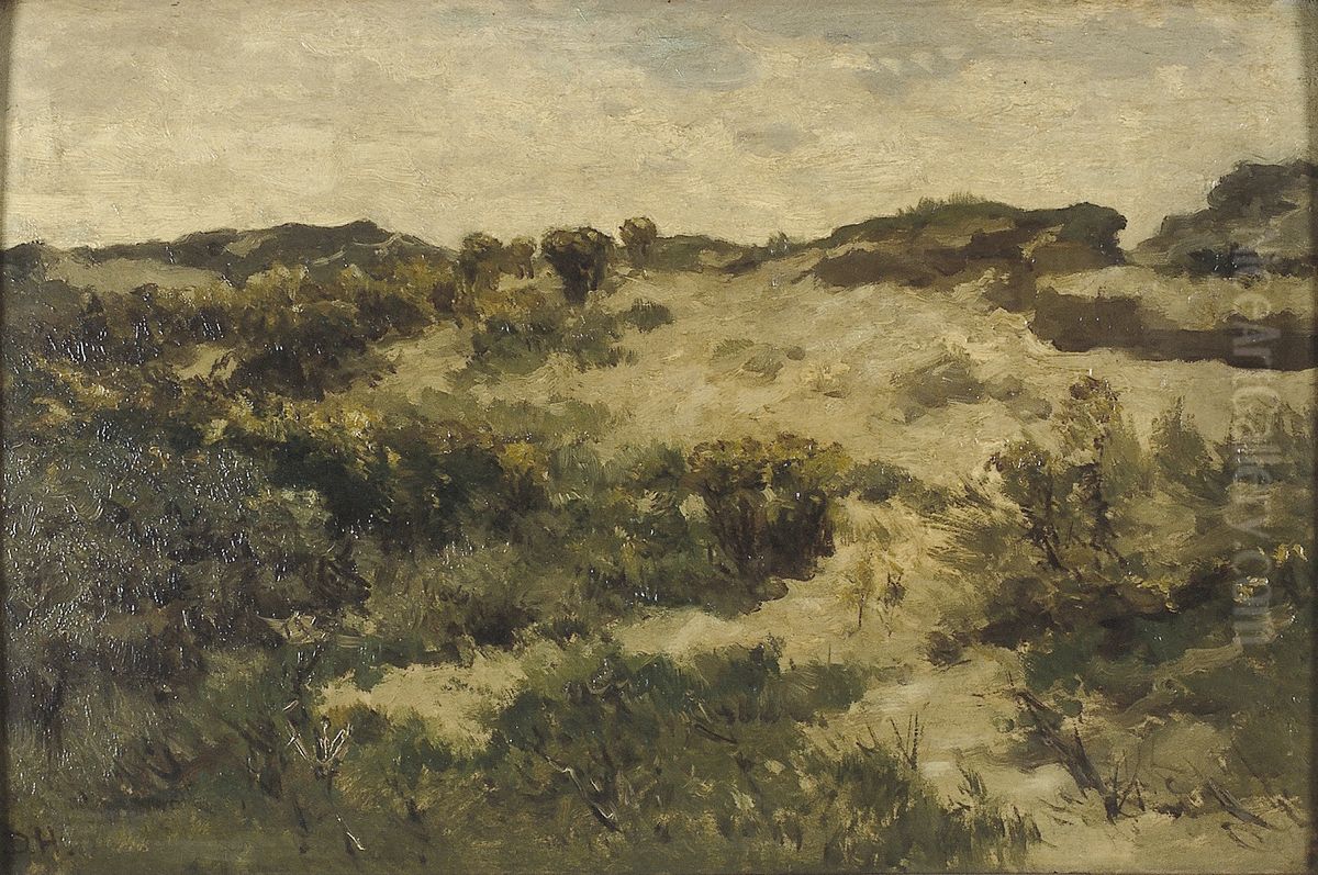 Duinlandschap Oil Painting by Johannes-Hubertus-Leonardus de Haas