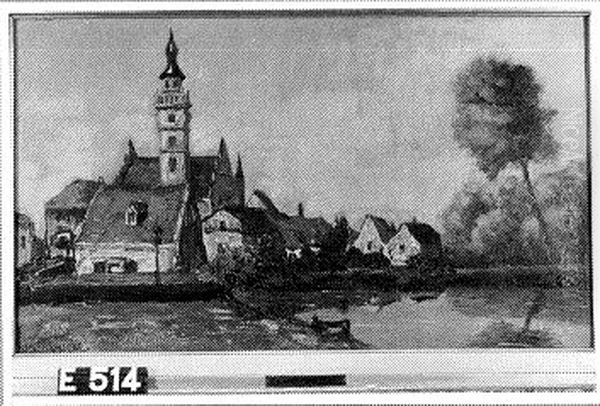 Gezicht op Veere Oil Painting by Charles Dankmeijer