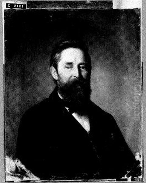 E. Koster Oil Painting by Barend Leonardus Hendriks