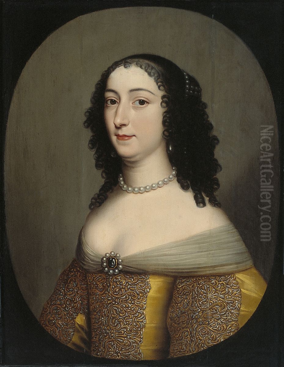 Portret van een dame Oil Painting by Gerard van Honthorst