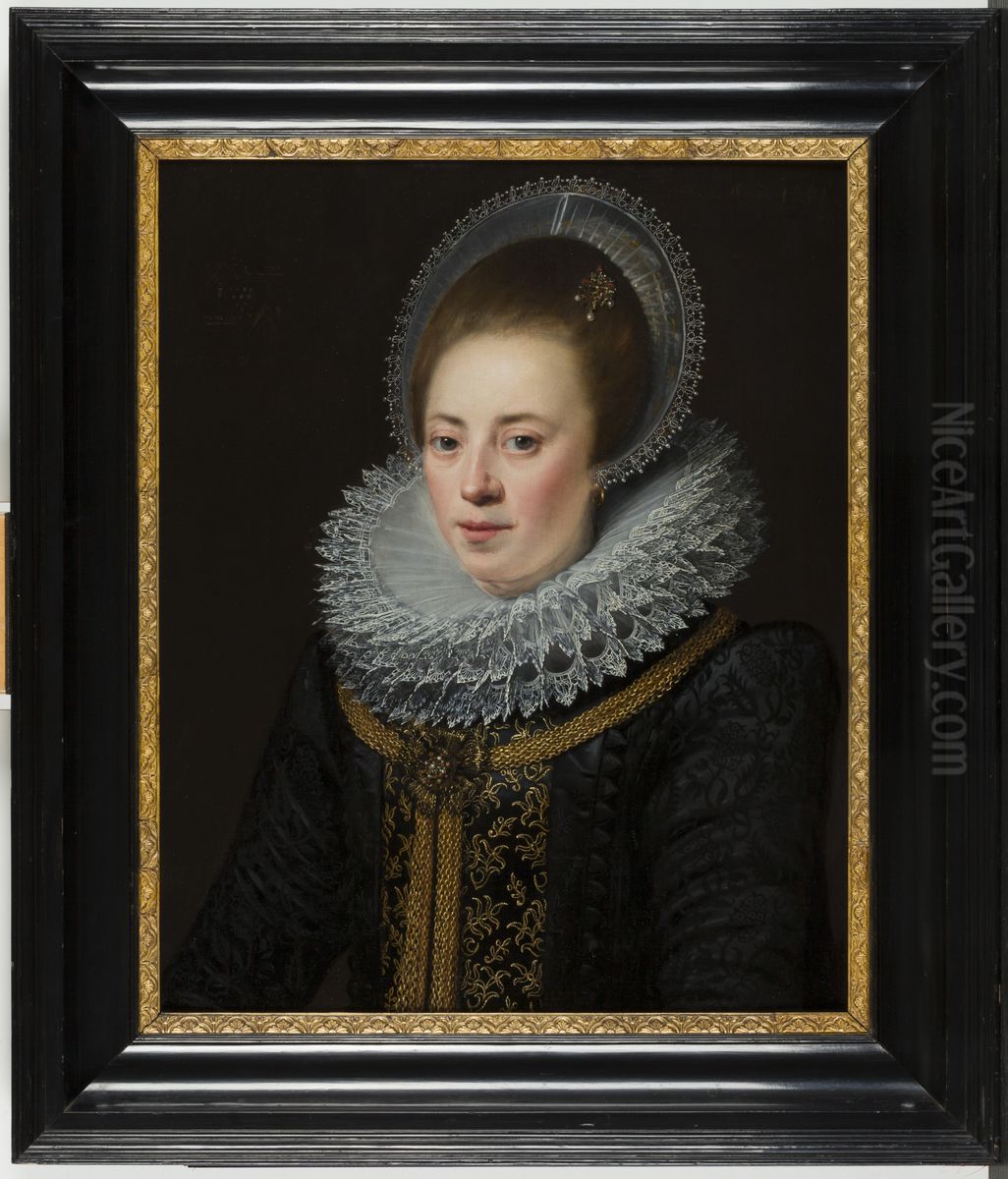 Helena de Pottere (1586-1637). Oil Painting by Jan Van Ravesteyn
