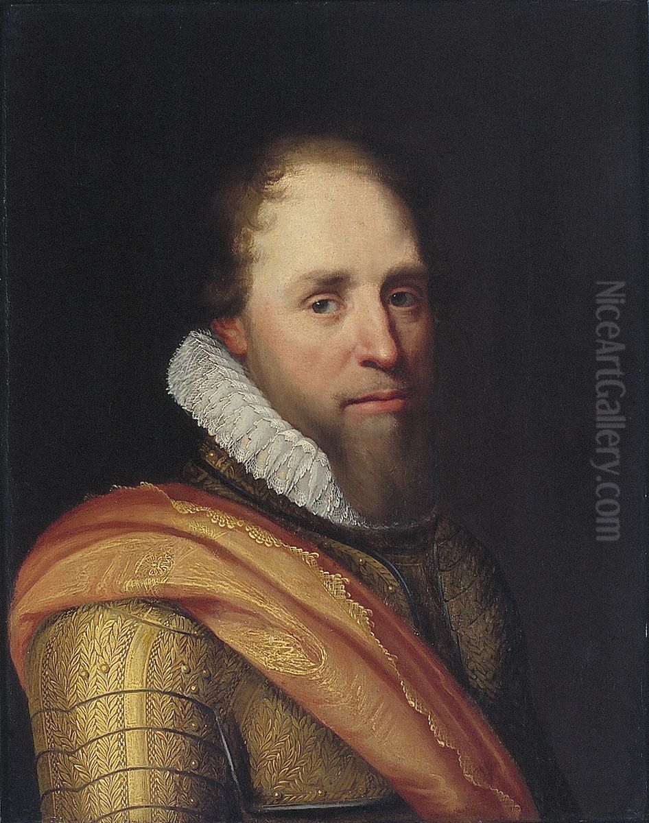 Maurits (1567-1625), prins van Oranje Oil Painting by Michiel Jansz. van Mierevelt