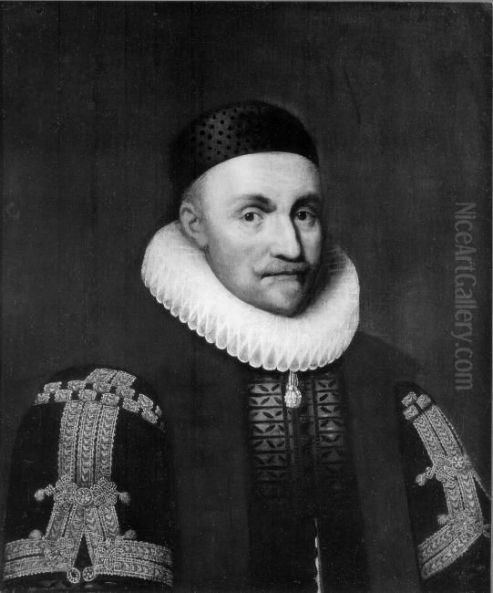 Portrait of Willem 'the Silent' van Oranje-Nassau (1533-1584) Oil Painting by Michiel Jansz. van Mierevelt