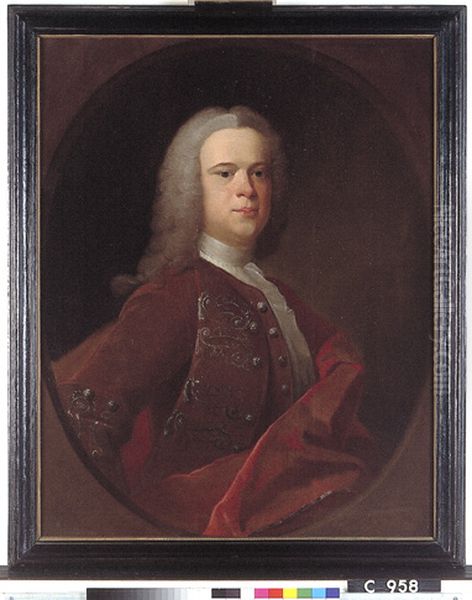 Portrait of Charles van Baerle Oil Painting by Olof Arenius