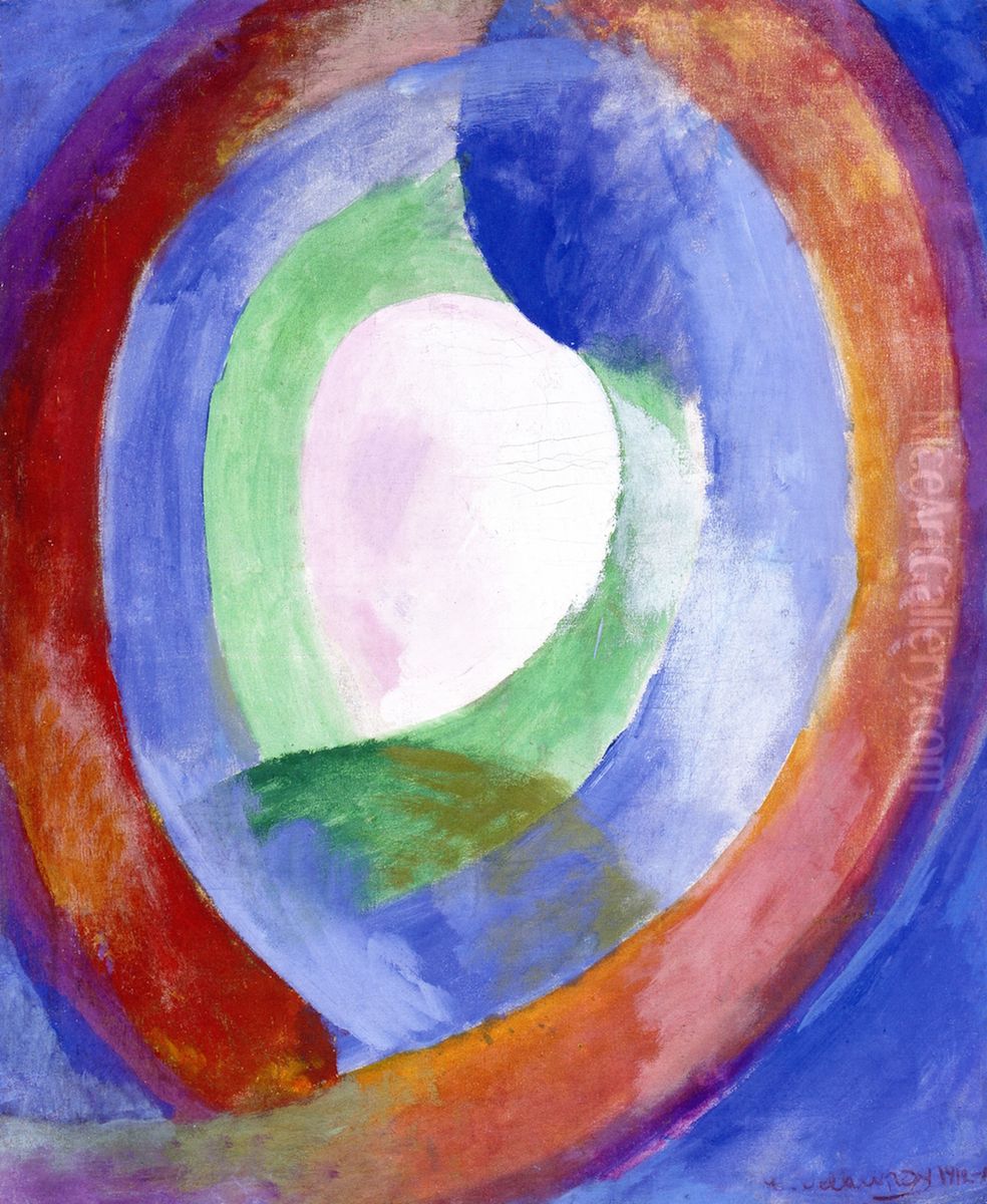 Circular Forms, Moon No. 1 Oil Painting by Robert Delaunay