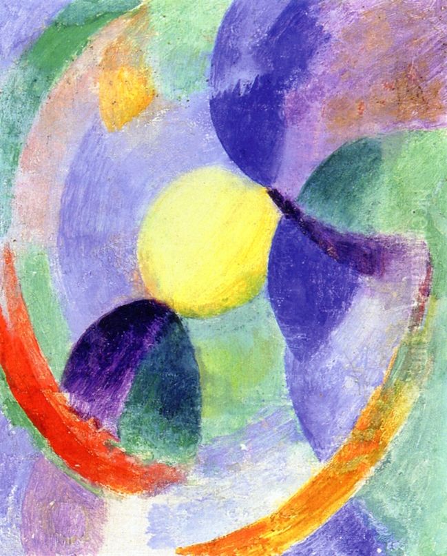 Circular Forms, Moon No. 3 Oil Painting by Robert Delaunay