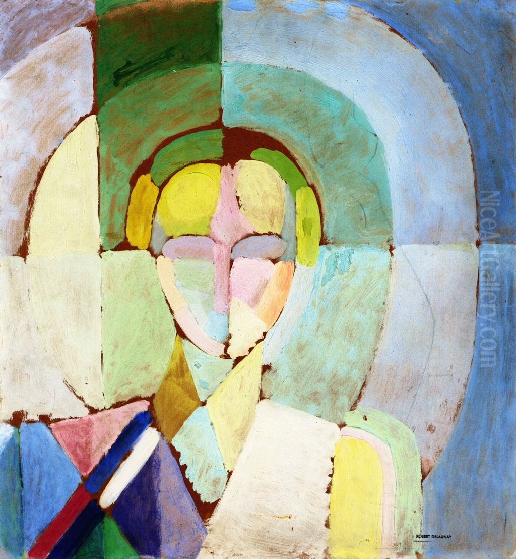 Portrait of Madame Heim Oil Painting by Robert Delaunay
