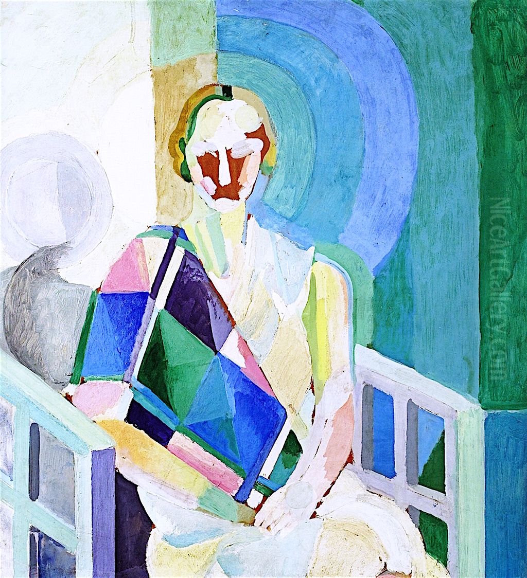 Study for the Portrait of Madame Heim Oil Painting by Robert Delaunay