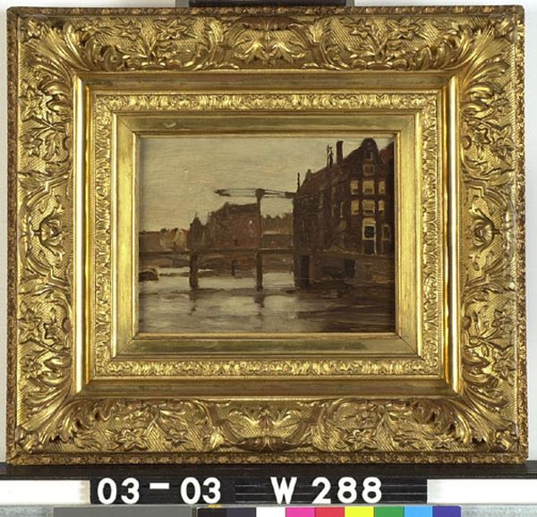Brug bij 's Gravenhekje in Amsterdam Oil Painting by Willem Witsen