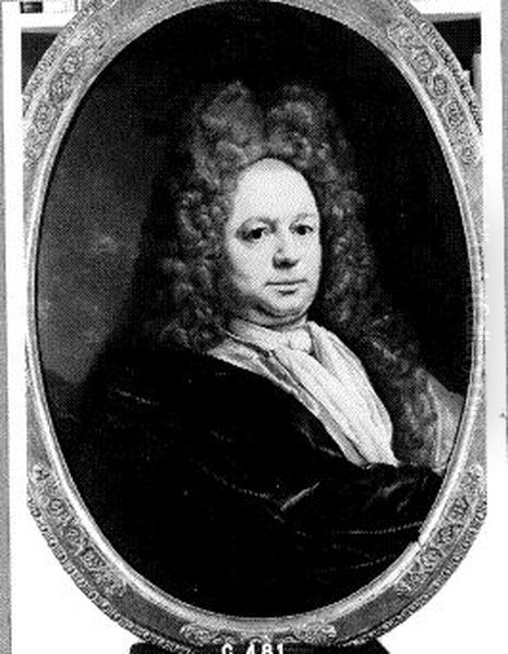 Portrait of Johan Wichers (1681-1729), echtgenoot van Elisabeth Sophia Trip (1687-1753) Oil Painting by Jan Abel Wassenbergh I
