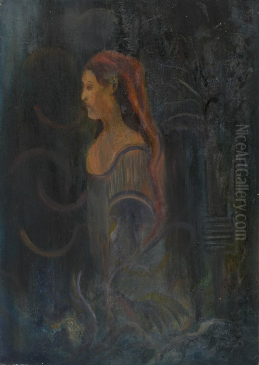 Vrouwe Oil Painting by Karel Albert Schmidt