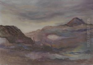 Landschap met schuur