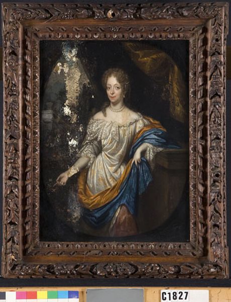 Portret van een vrouw Oil Painting by Philip van Dijk