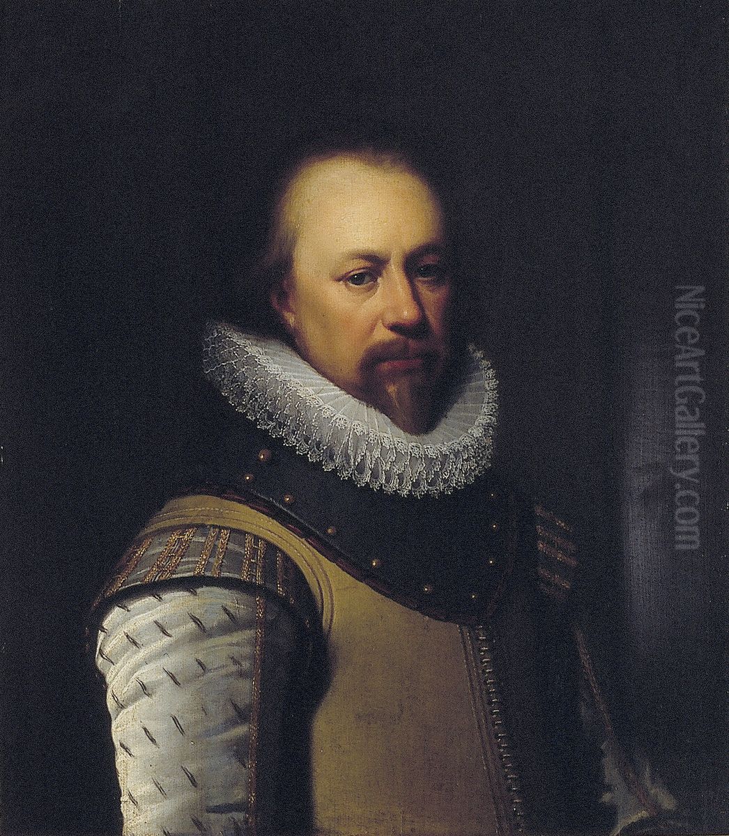 Jacob van der Meer van Barendrecht (1557-1604) Oil Painting by Jan Van Ravesteyn