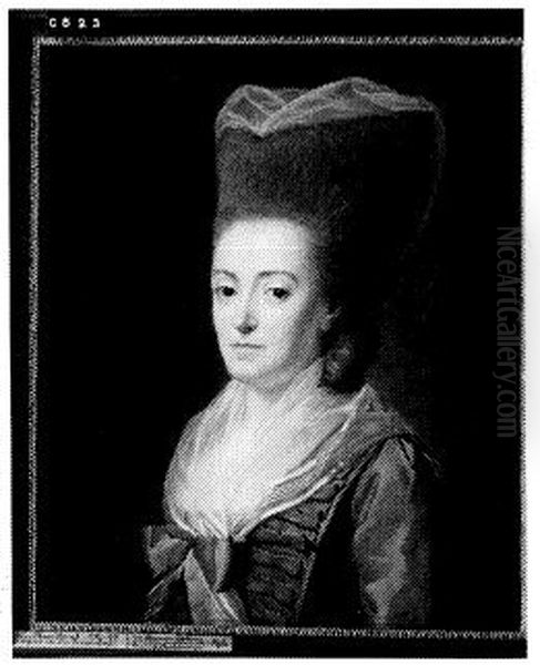 Portrait of  Anna Maria Boreel (1738-1781) Oil Painting by Benjamin Samuel Bolomey