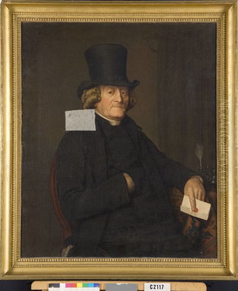 Portrait of Theodorus Schuurman (1737-1816) Oil Painting by Pieter Christoffel Wonder