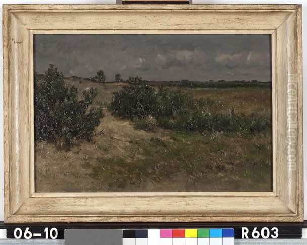 Landschap Oil Painting by Johannes-Hubertus-Leonardus de Haas Landschap Oil Painting by Johannes-Hubertus-Leonardus de Haas
