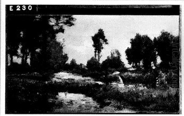 Drassig landschap Oil Painting by Johannes Evert Hendrik Akkeringa