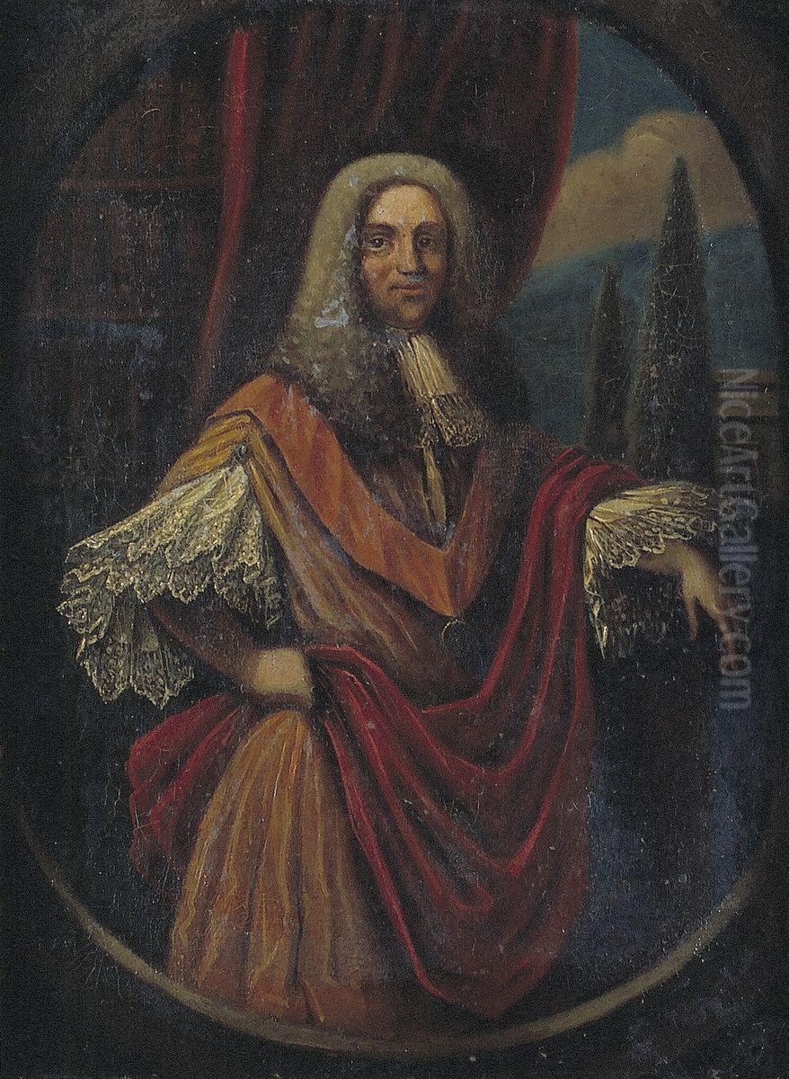 Unknown Gentlman Oil Painting by Philip van Dijk