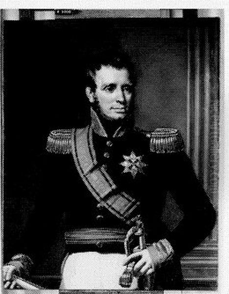 Portrait of King Willem I (1772-1843) Oil Painting by Joseph Paelinck