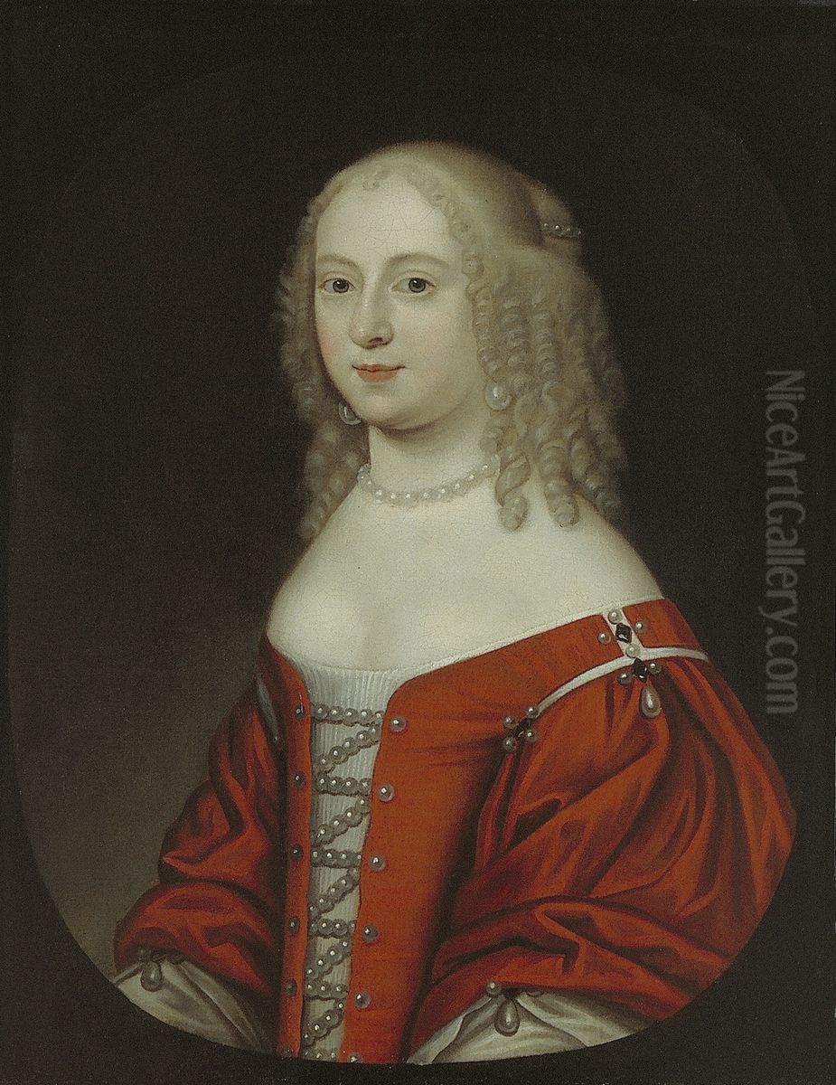 Portret van een vrouw Oil Painting by Gerard van Honthorst