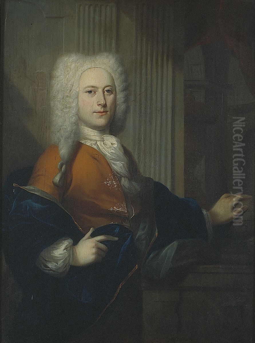 Hendrik van Slingelandt (1702-1759) Oil Painting by Adriaan Van Der Burg