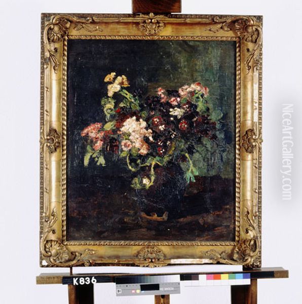 Bloemenstilleven Oil Painting by George Pletser