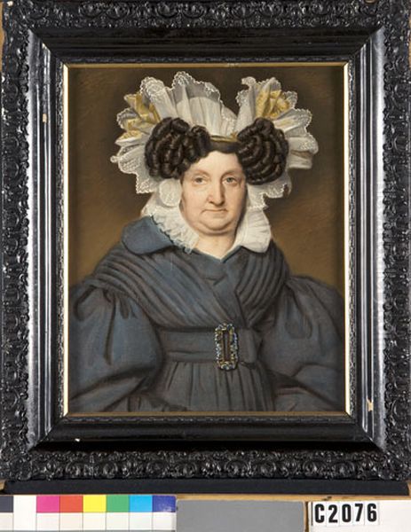 Frederica Louise Wilhelmina (1774-1848), gravin von Heiden Reinestein. Echtgenote van Jonkheer Maurits Adriaan de Savornin Lohman Oil Painting by Willem Bartel Van Der Kooi