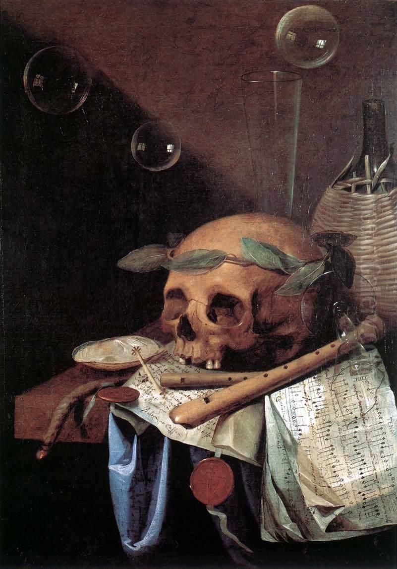 Vanitas Oil Painting by Simon Renard De Saint-Andre