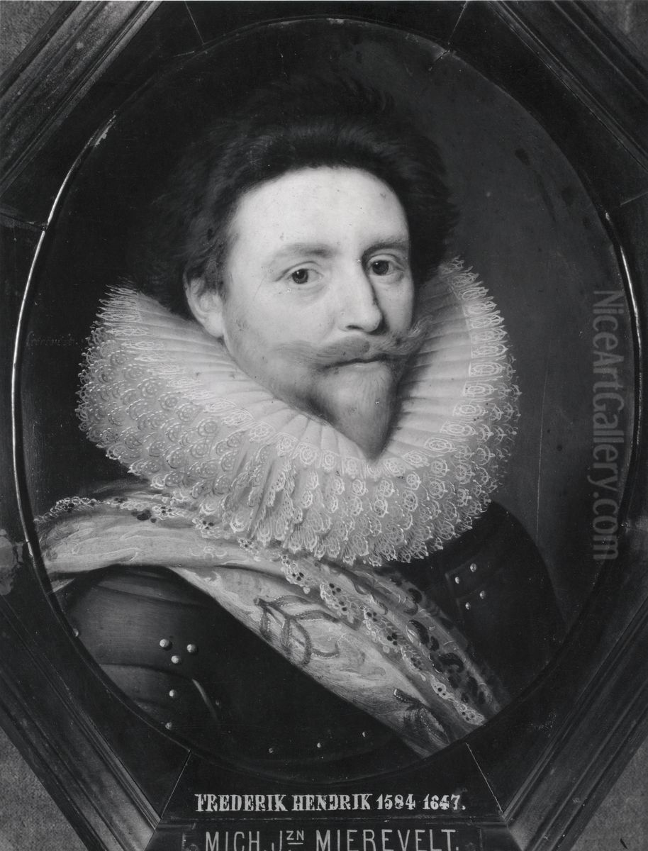 Portrait of Frederik Hendrik (1584-1647), Prince of Orange Oil Painting by Michiel Jansz. van Mierevelt