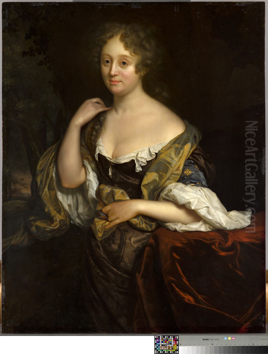 Portrat von Isabella Agneta Deutz Oil Painting by Godfried Schalcken