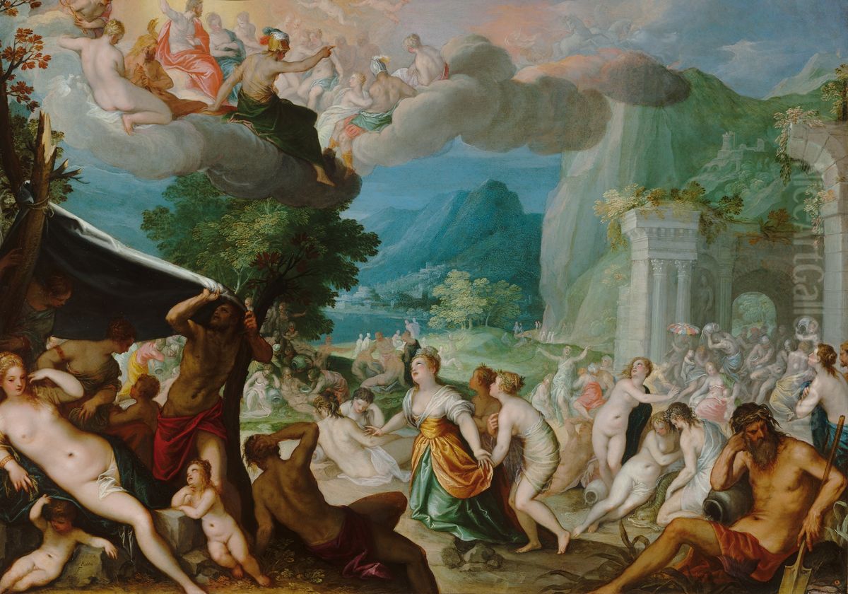 The Fall of Phaeton Oil Painting by Hans Rottenhammer
