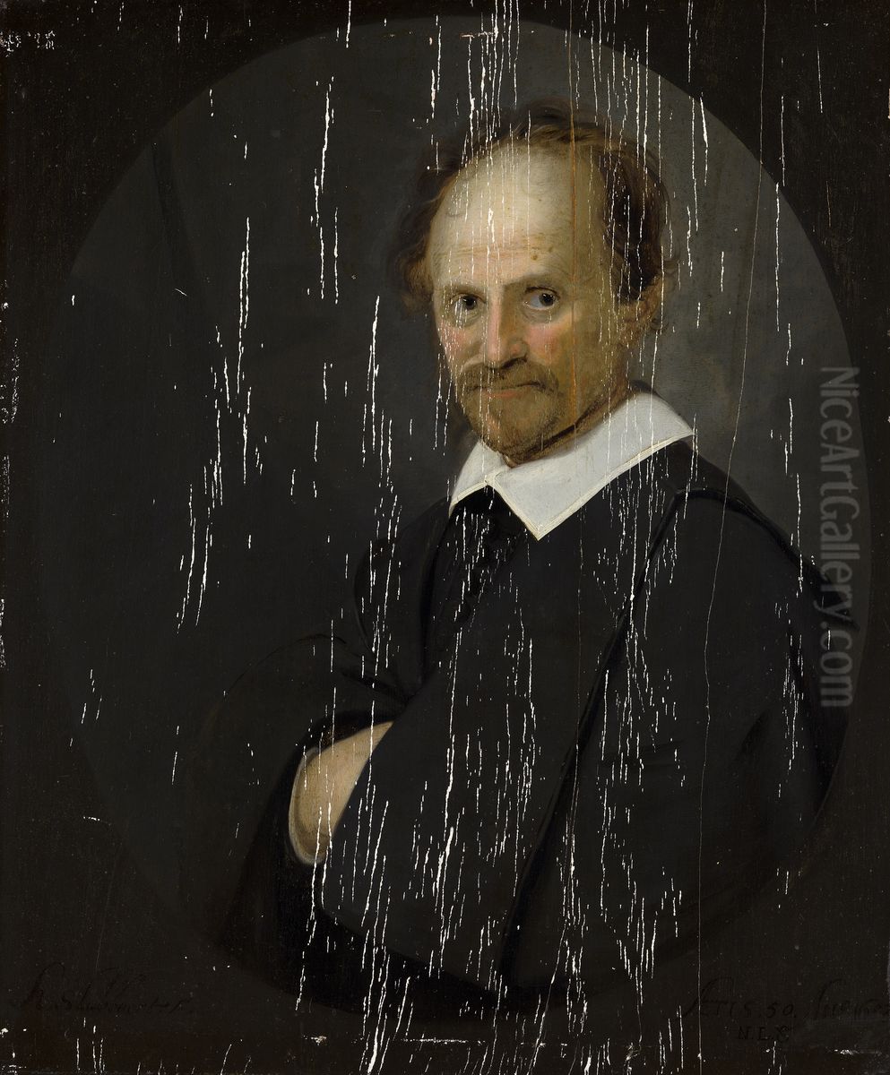 Portrait of a Man Oil Painting by Karel Slabbaert