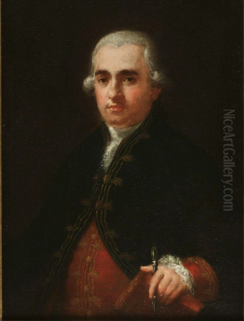 Portrait of Juan Agustin Cean Bermudez Oil Painting by Francisco Goya Fuendetodos
