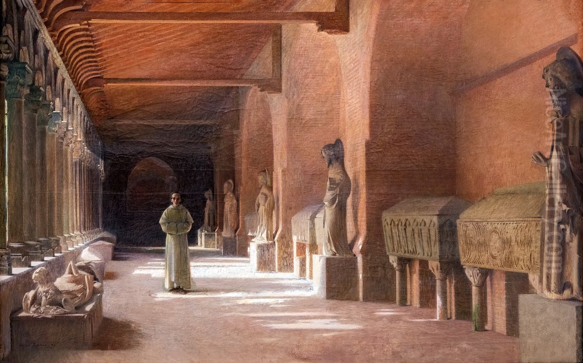 Meditation Oil Painting by Henri Rachou